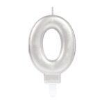 0 Rakamı Mum Gümüş Renk