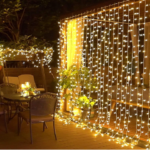 2x2 Metre Perde Led Sarı Işık