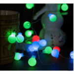 5m 28 Led RGB Işık Şeffaf Kablo Fişli Eklemeli