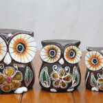 Ahşap 3'lü Baykuş Seti Model 1