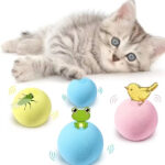 Kedi Otlu 3 Sesli İnteraktif Top Kedi Oyuncağı
