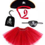 Korsan Kostüm Seti Kız Çocuk - Şapka