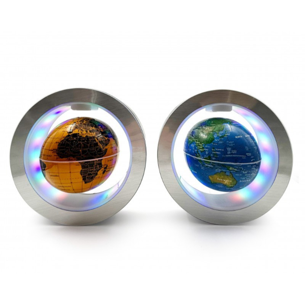 Manyetik Yuvarlak Ledli Dünya Küre