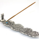 Metal Kayık Baykuş Tasarımı Tütsülük Model 2