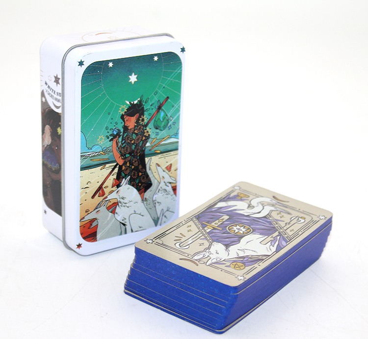 Metal Kutulu Tarot Kartı White Numen