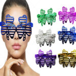 Metalize Parlak Yaprak Panjur Parti Gözlüğü