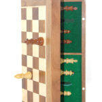 Mıknatıs Taşlı Ahşap Katlanabilir Kutulu Satranç Oyunu 35 Cm