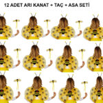 Okul Gösterileri için Arı Seti 12 Adet - Taç