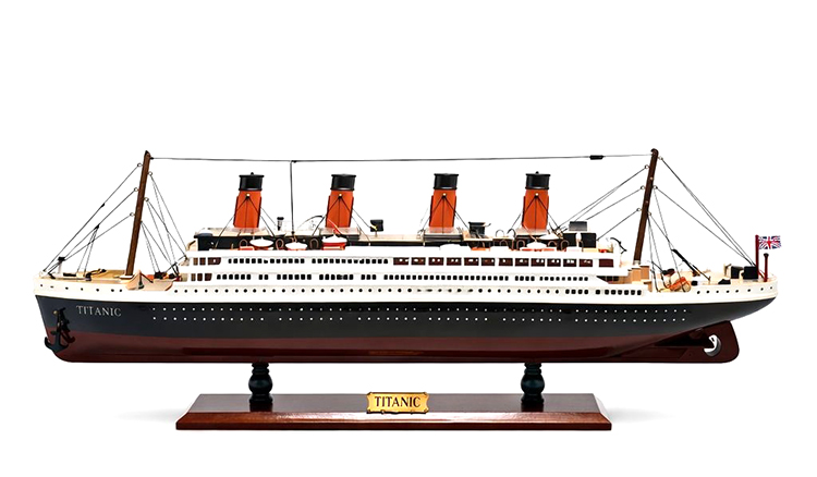Özel Tasarım Ahşap Işıklı Titanik Gemi - Model 2