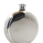 Paslanmaz Çelik Yuvarlak 5 Oz Tekli Matara Çelik Renk