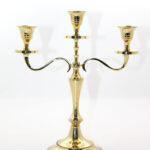 Pirinç 3'lü Şamdan Model 1