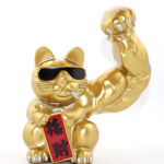 Polyester Şanslı Kedi Figürü Model 2