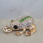 Swarovski Taşlı Minik Figür - Kurbağa