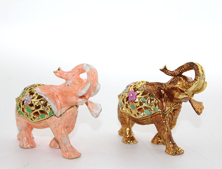 Swarovski Taşlı Tekli Fil Figürü Model 1