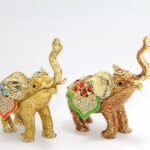 Swarovski Taşlı Tekli Fil Figürü Model 2