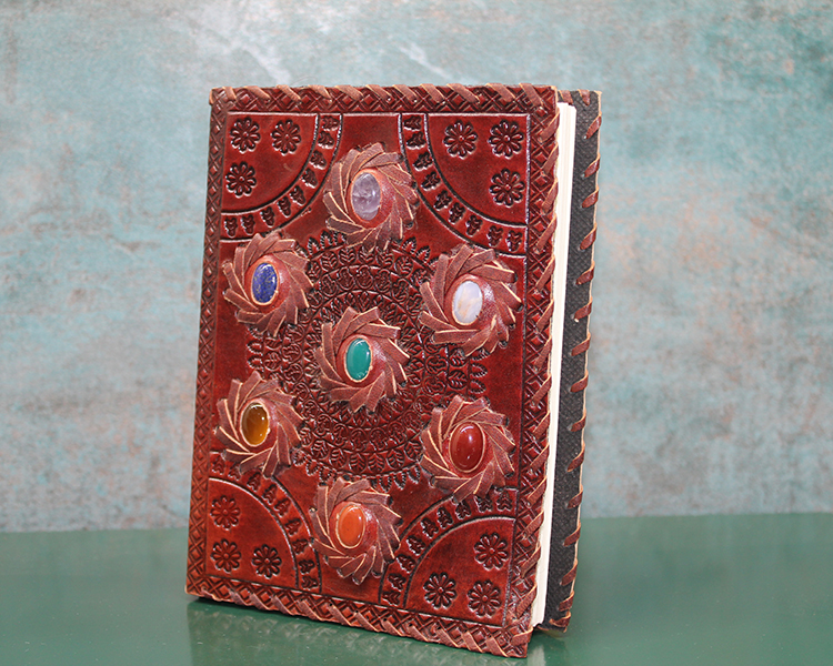 Taşlı Deri Defter Model 10