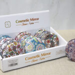 Taşlı Yuvarlak El Aynası Kalın Model 2