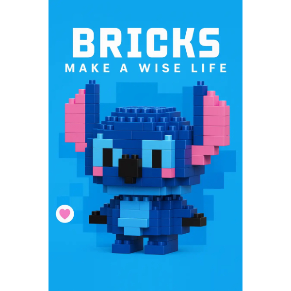 Bricks Stitch Mini Lego Figürü