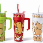 Sevimli Kapibara Pipetli Termos Suluk