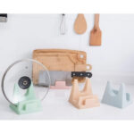 Tencere Kapağı ve Kesme Tahtası Tutucu Mutfak Standı