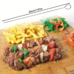 10'lu Paslanmaz Çelik Şiş Seti (20 cm) - Airfryer & Mangal