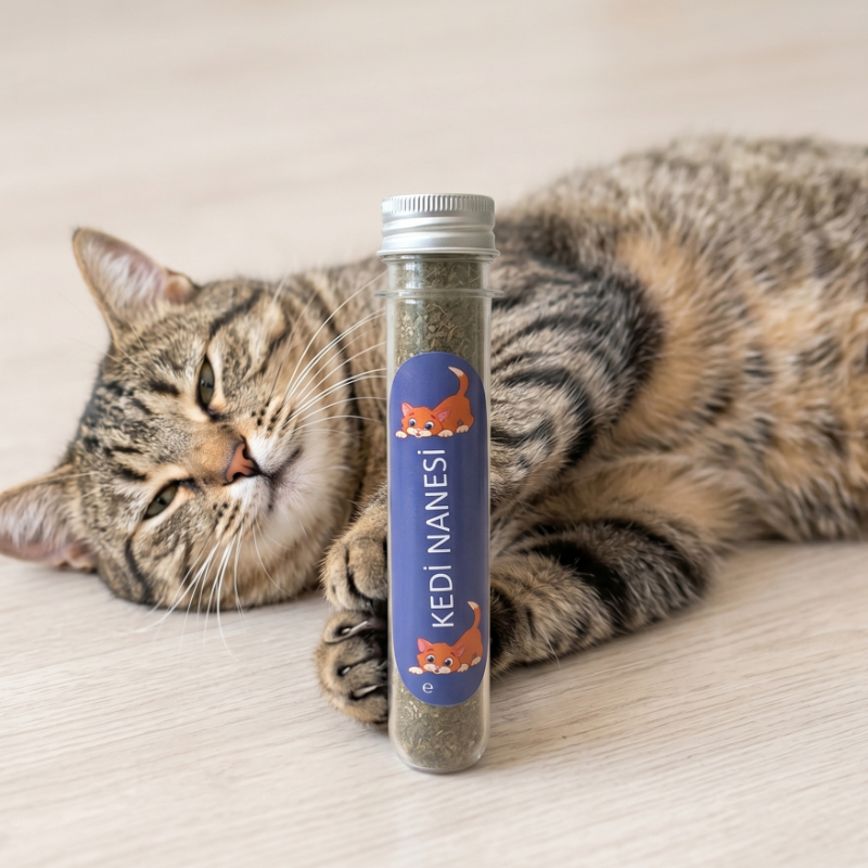 Doğal Kedi Nanesi (Catnip) - 45 ml Tüp - Pratik ve Taze