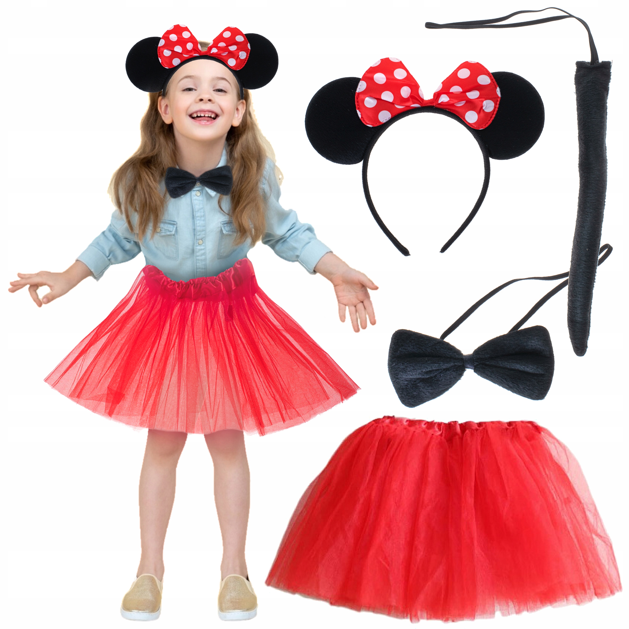 Minnie Mouse Kostüm Seti - Etek