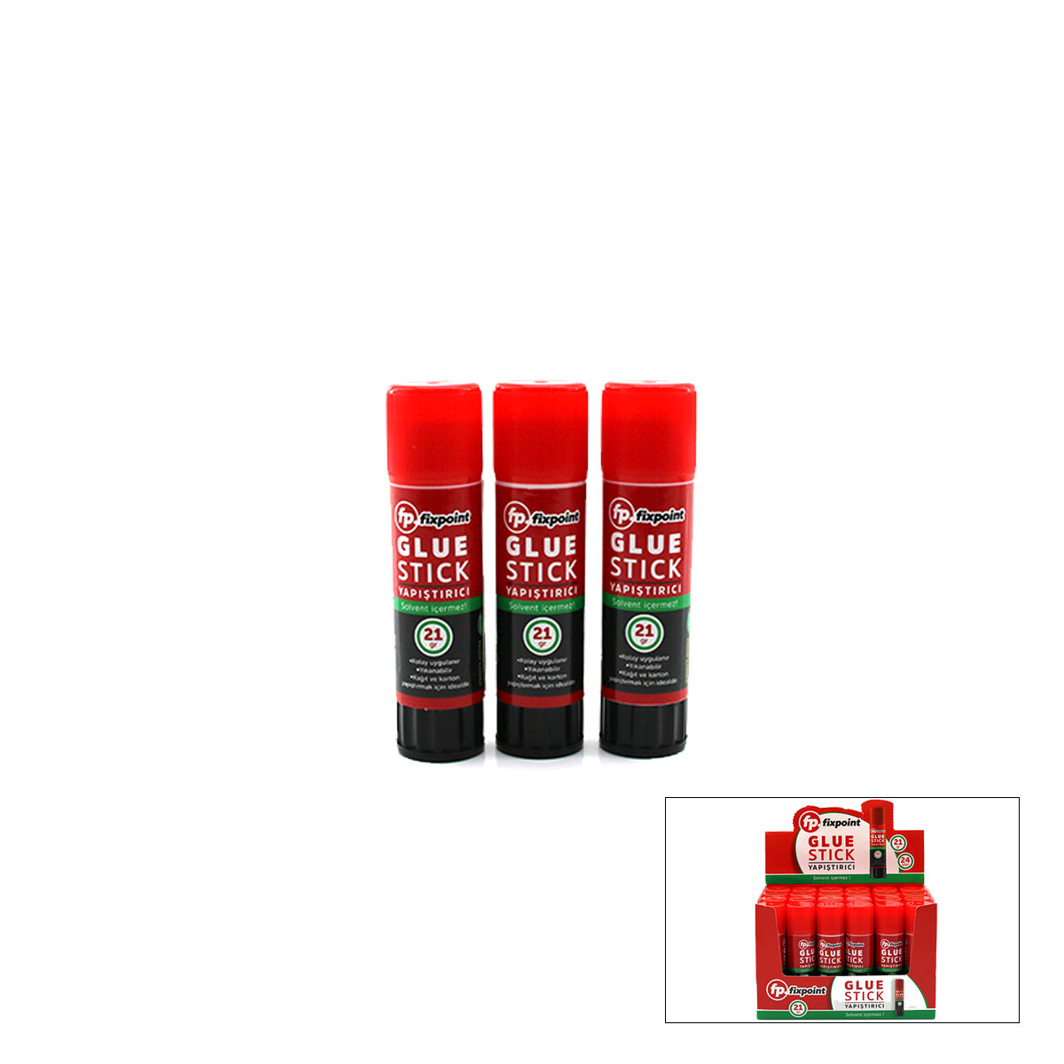 Stick Yapıştırıcı - Toksit İçermez - Temiz - Yıkanabilir - 21 gr